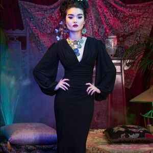 Gia gown pinup couture xs black